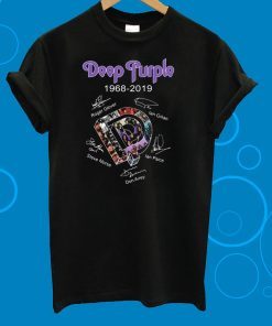 Deep Purple 1968 2019 signature Tee Shirt