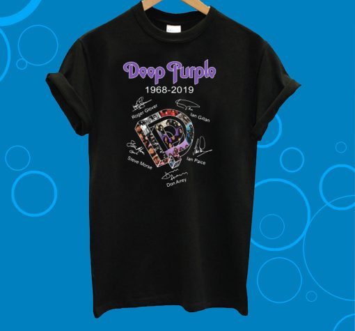 Deep Purple 1968 2019 signature Tee Shirt