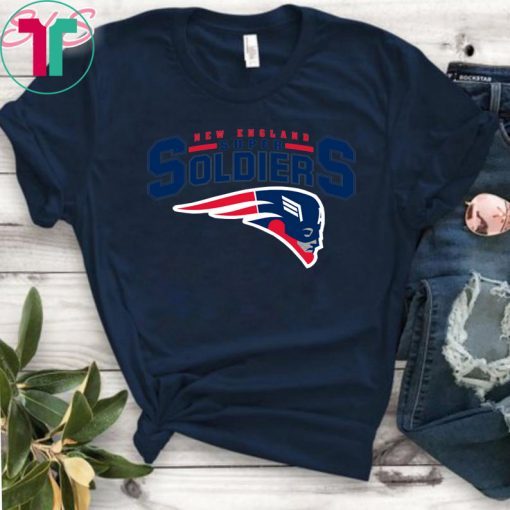 CAPTAIN AMERICA NEW ENGLAND SUPER SOLDIERS SHIRT NEW ENGLAND PATRIOTS T-SHIRT