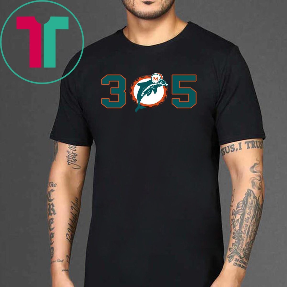 305 Miami Dolphins Tee Shirt - ShirtsOwl Office