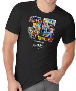 35 years of dragon ball z 1984-2019 7 series toriyama akira signature shirt