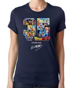 35 years of dragon ball z 1984-2019 7 series toriyama akira signature shirt