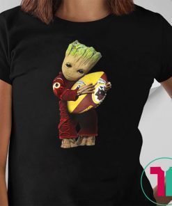 Baby groot hugging washington redskins Shirt