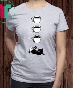 Black cat Coffee Cat shirt