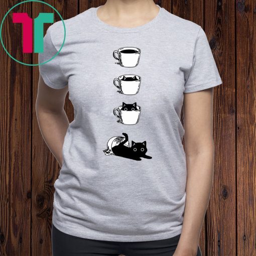 Black cat Coffee Cat shirt