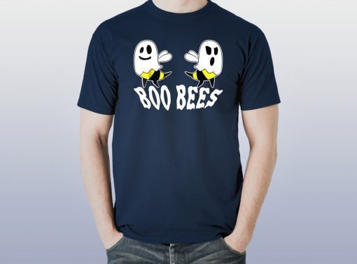 Boo Bees T-Shirt Halloween Ghost Bee Here for the Boos Shirt