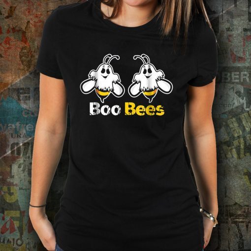 Boo Bees T-Shirt Halloween Ghost Funny Costume Gift Tee Shirt