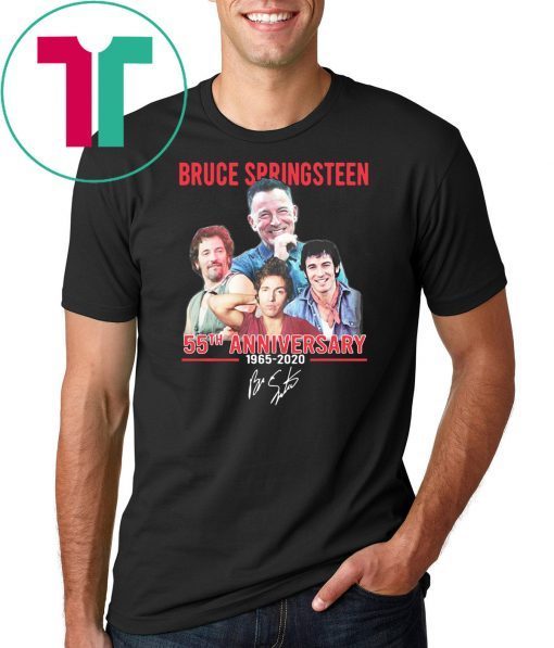 Bruce springsteen 55th anniversary 1965-2020 signatures shirt