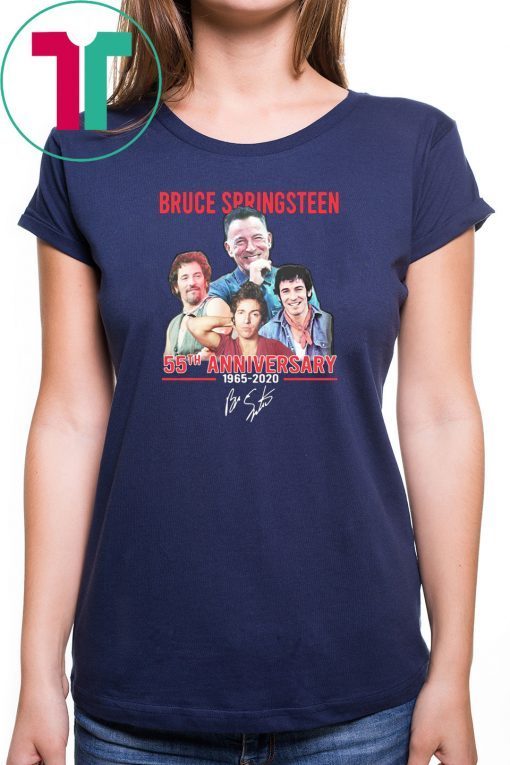 Bruce springsteen 55th anniversary 1965-2020 signatures shirt