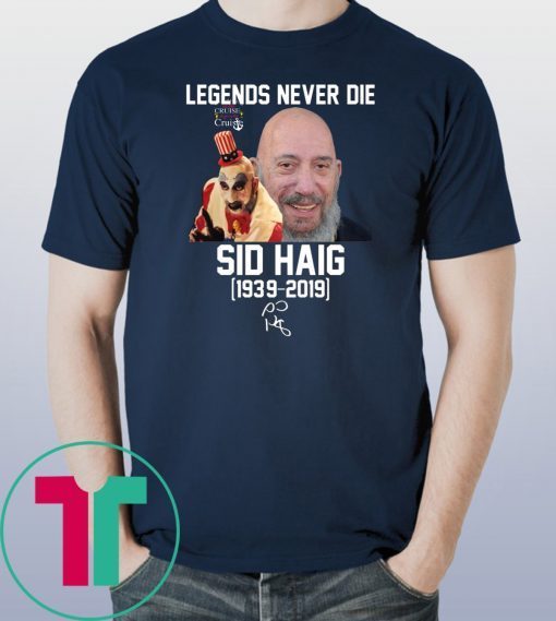 Captain Spaulding Legends never die Tee Shirt