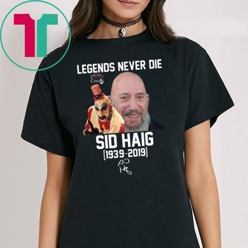 Captain Spaulding Legends never die Tee Shirt