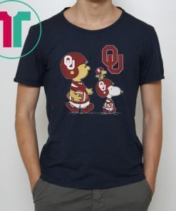 Charlie brown snoopy and woodstock oklahoma sooners nfl shirt