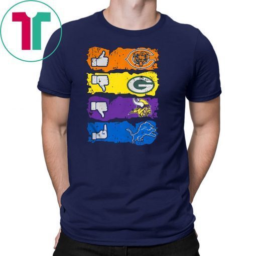 Chicago bears minnesota vikings detroit lions and green bay packers shirt