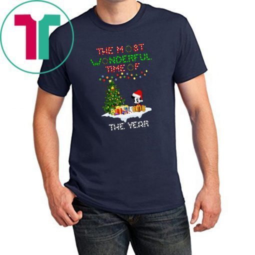 Christmas mickey mouse the most wonderful time of the year shirt