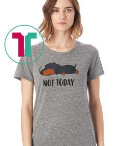 Dachshund not today shirt