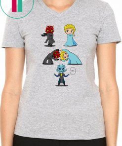 Darth maul and elsa fusion dance night king shirt