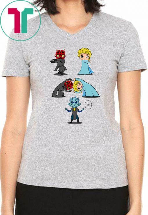 Darth maul and elsa fusion dance night king shirt