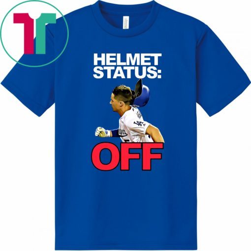 David Freese LA Dodgers Helmet Status Off Shirt