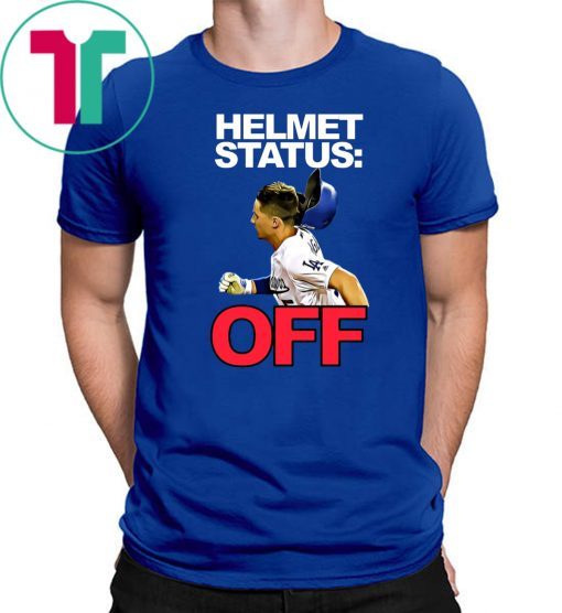 David Freese LA Dodgers Helmet Status Off Shirt