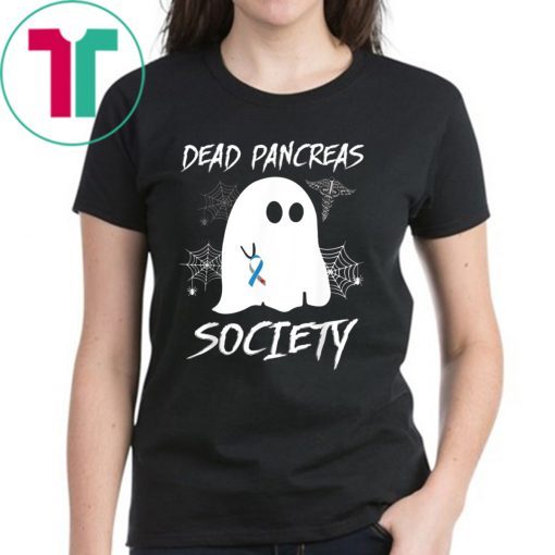 Dead Pancreas Society Boo Ghost Diabetes Awareness Halloween T-Shirt