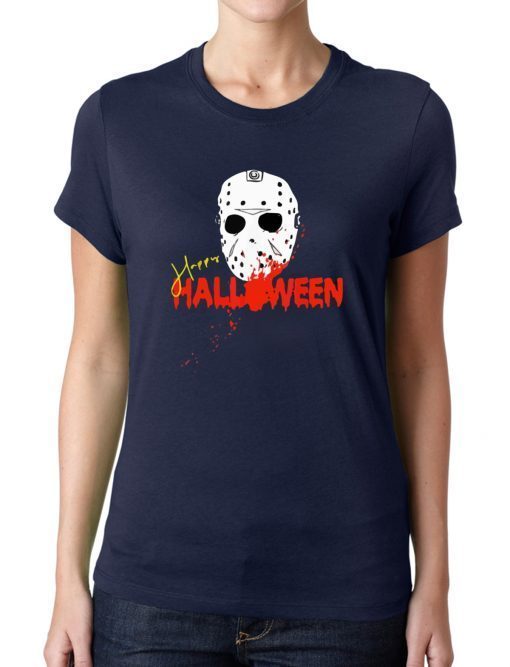 Die Halloween Maske Happy Halloween Shirt