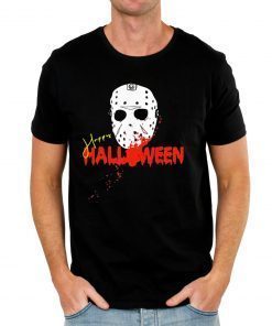 Die Halloween Maske Happy Halloween Shirt