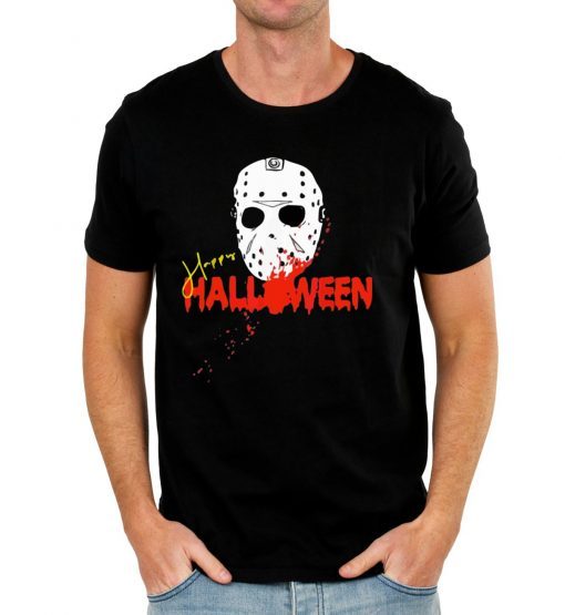 Die Halloween Maske Happy Halloween Shirt