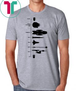 Doctor who star wars star trek science fiction spaceship timeline shirt