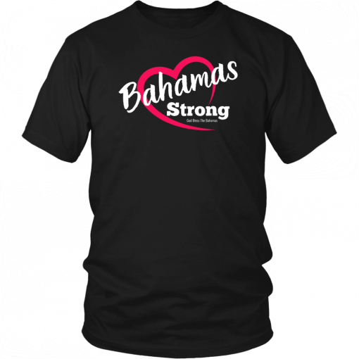 Dorian Hurricane Bahamas Strong Heart Tee Shirt