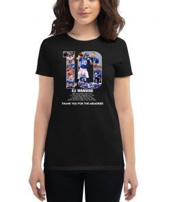 Eli manning 10 new york giants thank for the memories shirt