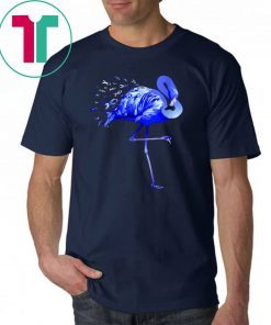 Flamingo Blue Ribbon Colon Cancer Awareness Shirt