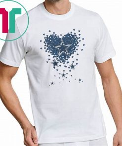 Flying heart stock dallas cowboys shirt