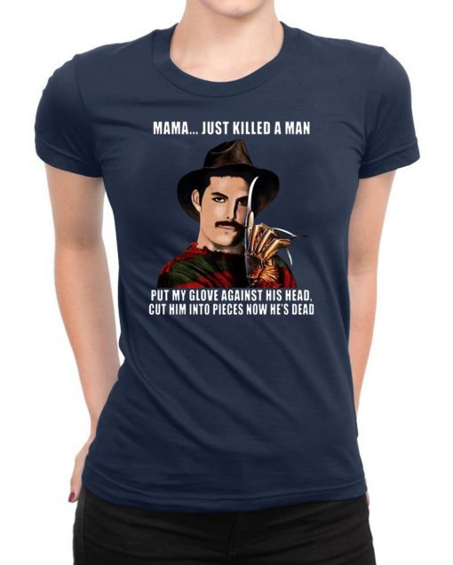 Freddie Mercury In Freddy Krueger Costume Bohemian Rhapsody T-shirt