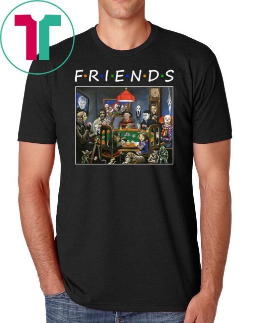 Friends Horror Halloween Playing Card T-Shirt