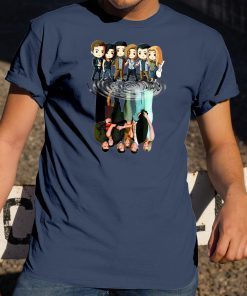 Friends tv characters chibi water reflection shirt