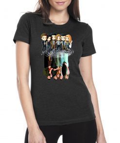 Friends tv characters chibi water reflection shirt