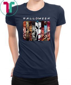 Friends tv show horror characters movies halloween shirt