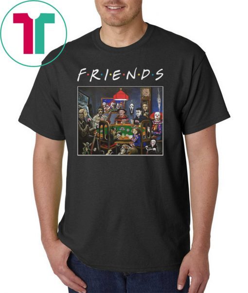 Friends tv show slashers playing poker shirt