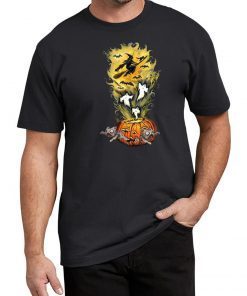 Ghosts Witch And Cats Get Out The Pumpkin T-shirt