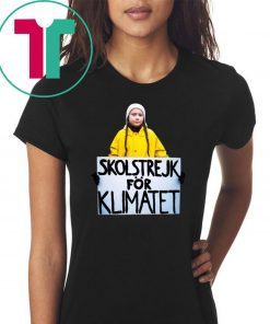 Greta Thunberg Skolstrejk For Klimatet 2019 Gift Tee Shirt