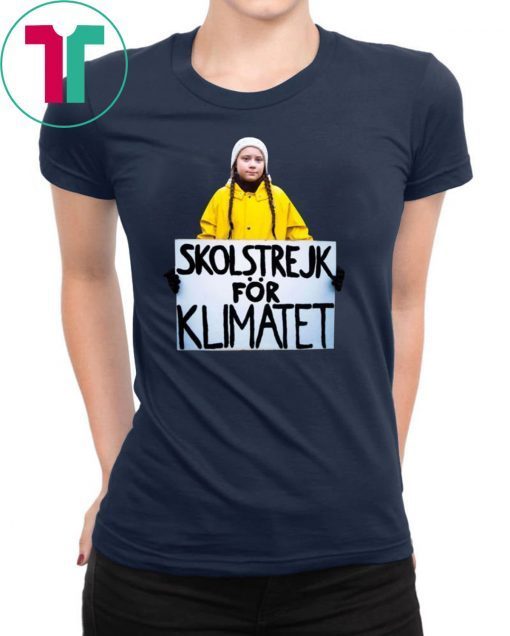 Greta Thunberg Skolstrejk For Klimatet Classic T Shirt