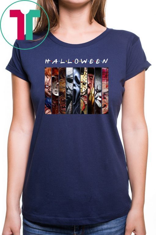 Halloween Friends Horror Characters Tee Shirt