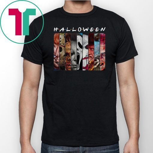 Halloween Horror Characters Friends Mashup face shirt