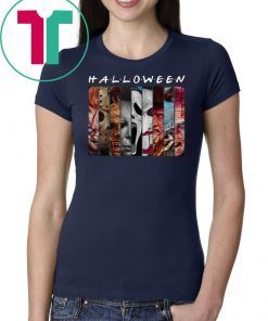 Halloween Horror Characters Friends Mashup face shirt