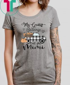 Halloween car pumpkin my greatest blessings call me mimi shirt