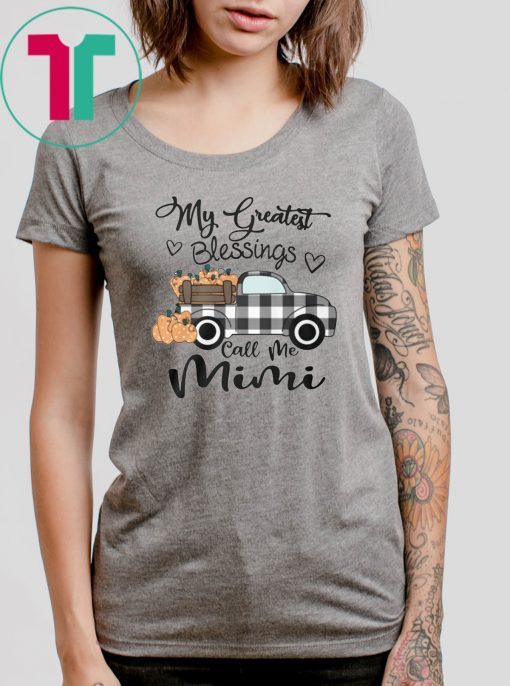 Halloween car pumpkin my greatest blessings call me mimi shirt