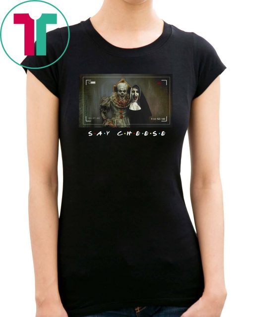 Halloween pennywise and valak say cheese Shirt