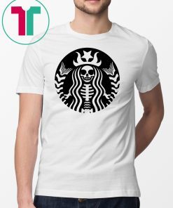 Halloween starbucks skeleton shirt