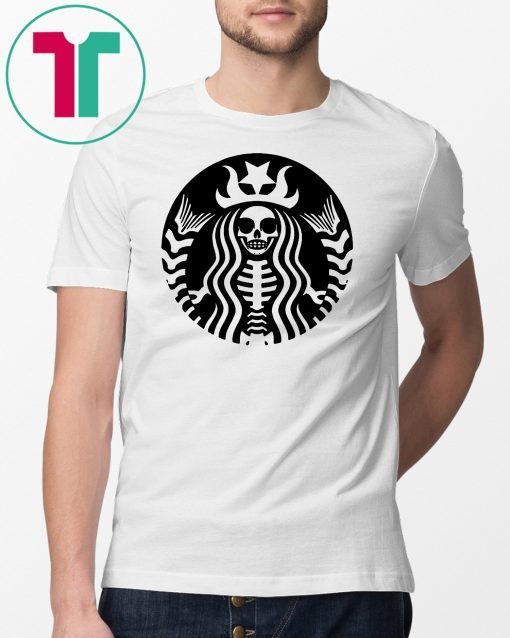 Halloween starbucks skeleton shirt