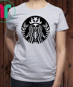 Halloween starbucks skeleton shirt